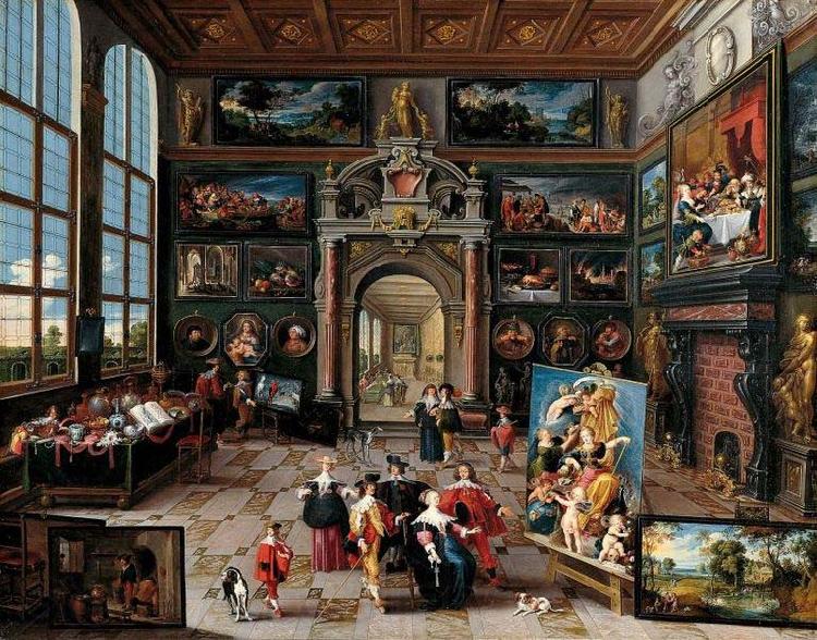 Frans Francken II Galerie eines Sammlers France oil painting art